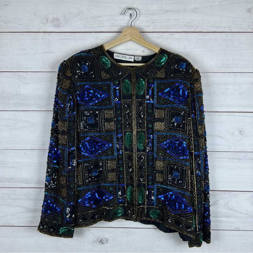 Vintage Scala Silk Jacket 2X